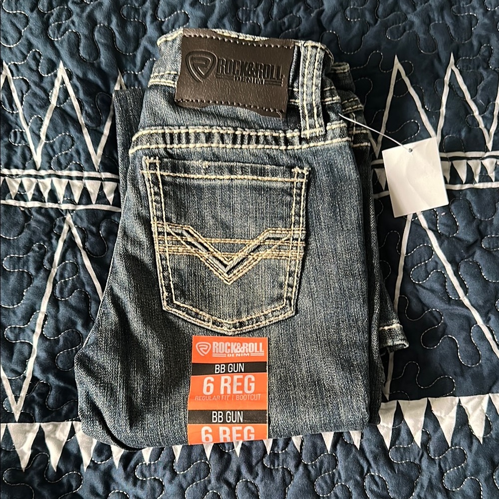 Rock & Roll Denim Jeans Boys Size 6R